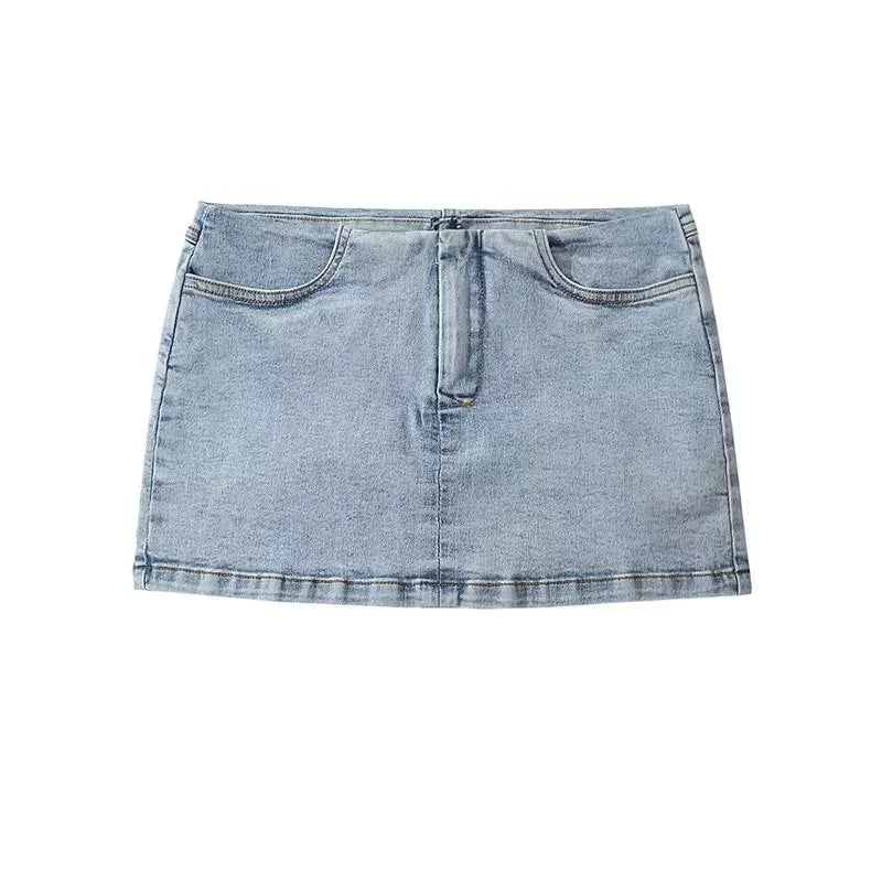 JazzHer Miray Denim Mini Skirt