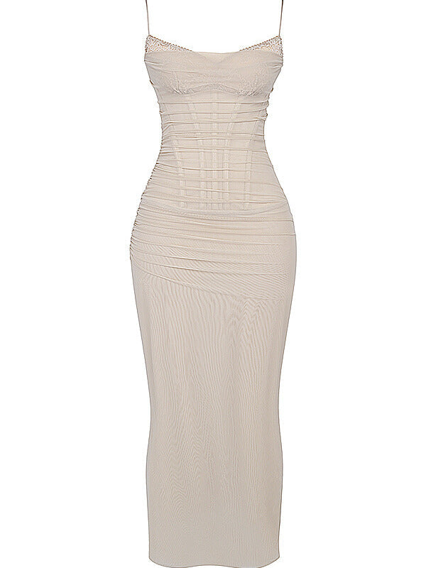 JazzHer 'Nalini' Sand Maxi Dress