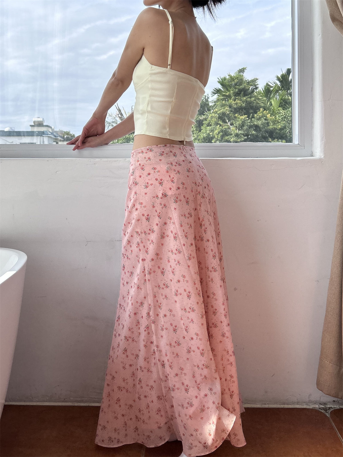 JazzHer April Floral Maxi Skirt