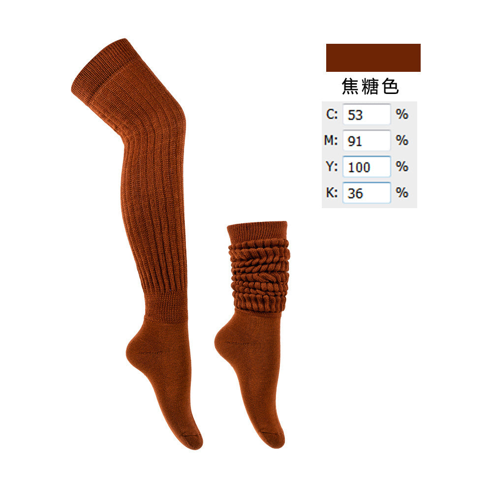 winter outfits men Socks American-Style Lengthened Thickened Slouch Socks Men's and Women's Long Towel Bottom Pile Socks