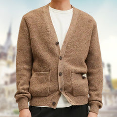 mens fall fashion Hot Sale Men's Knitwear Autumn and Winter V-neck Thickened Cardigan Sweater Woolen Coat Sy0103