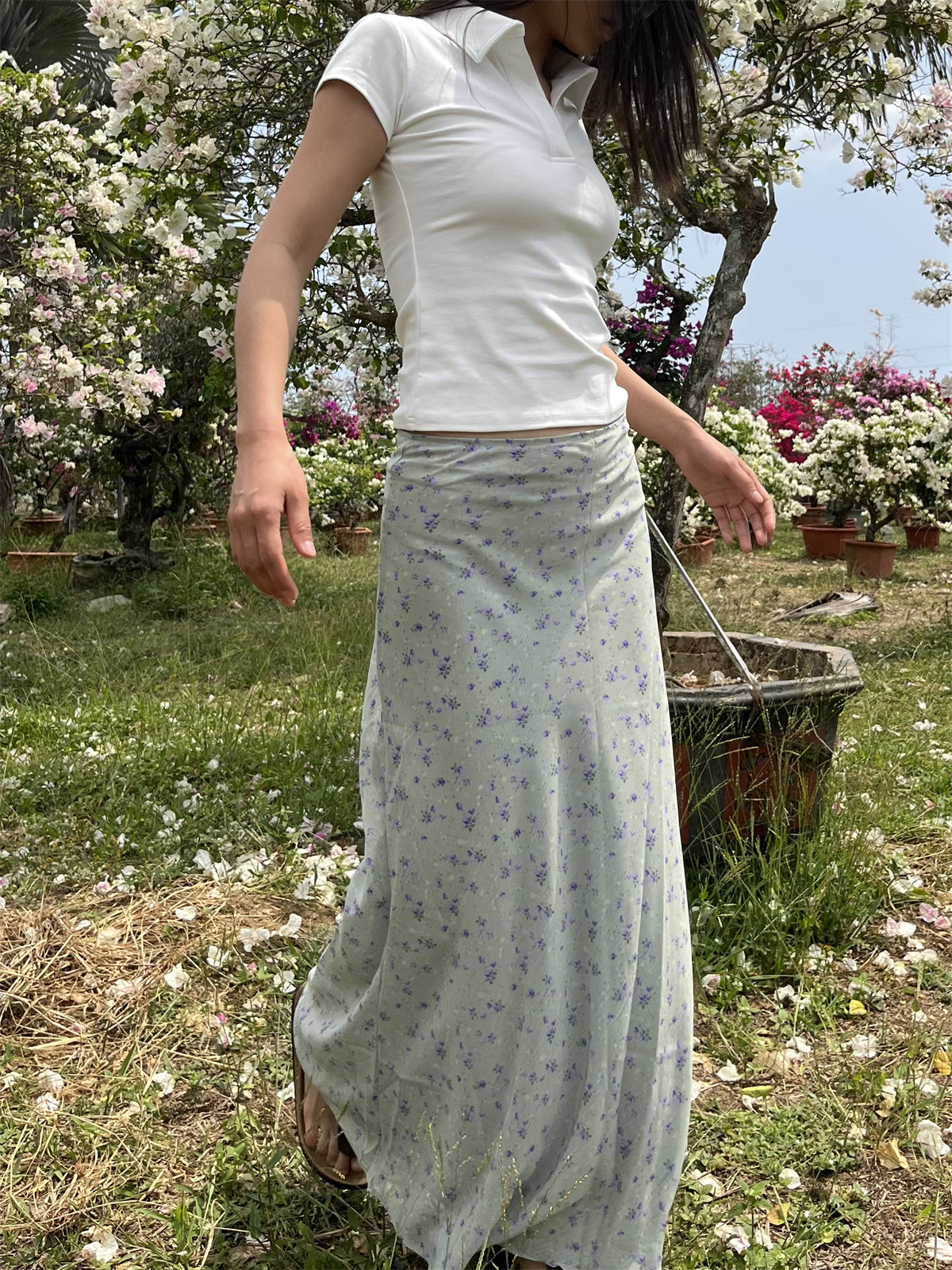 JazzHer April Floral Maxi Skirt