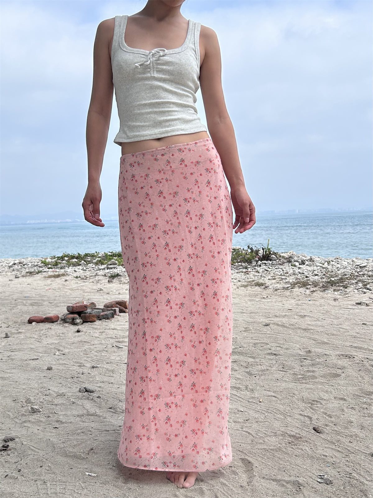 JazzHer April Floral Maxi Skirt