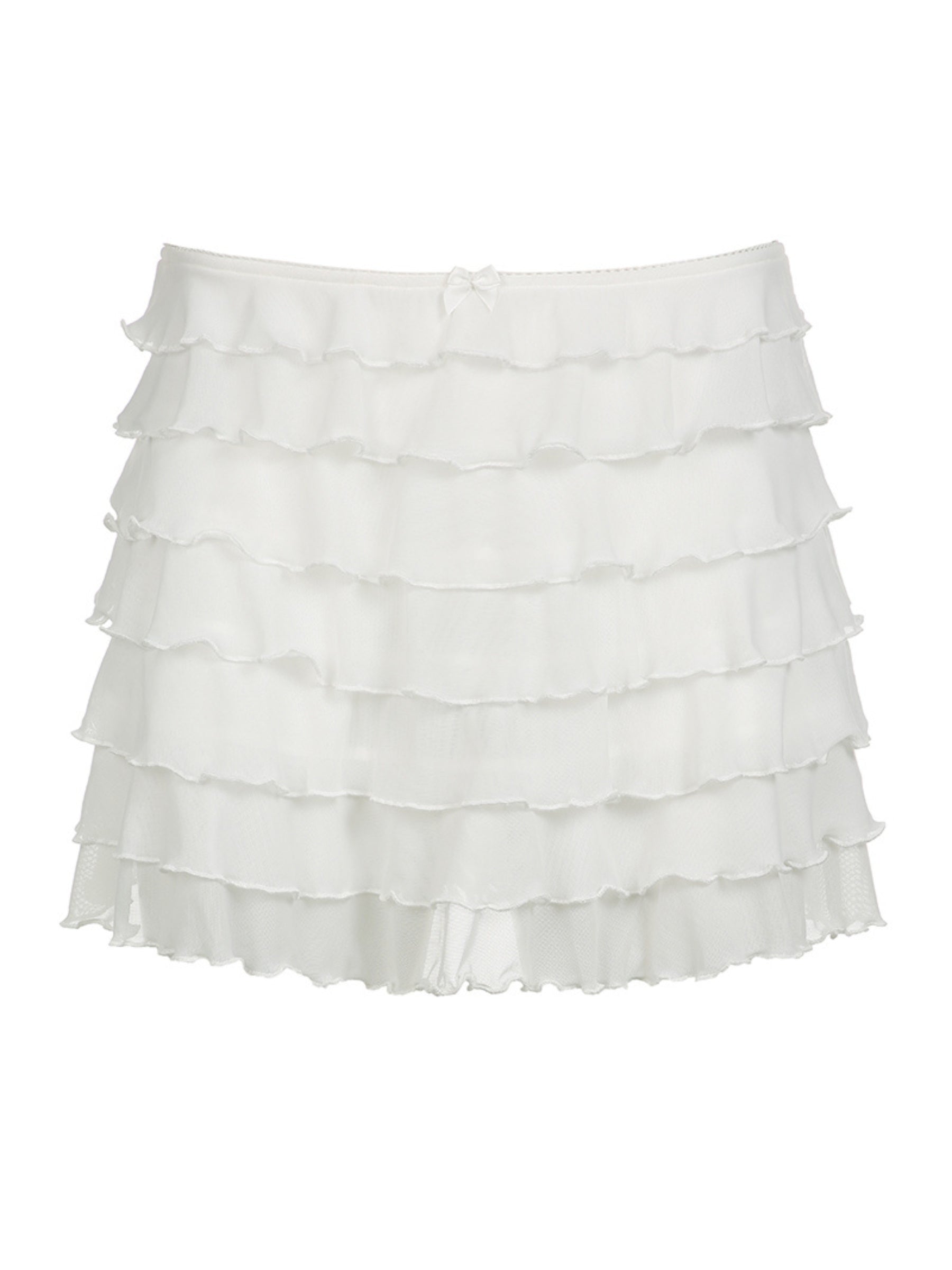 JazzHer Opal Mesh Multi-Layered Mini Skirt