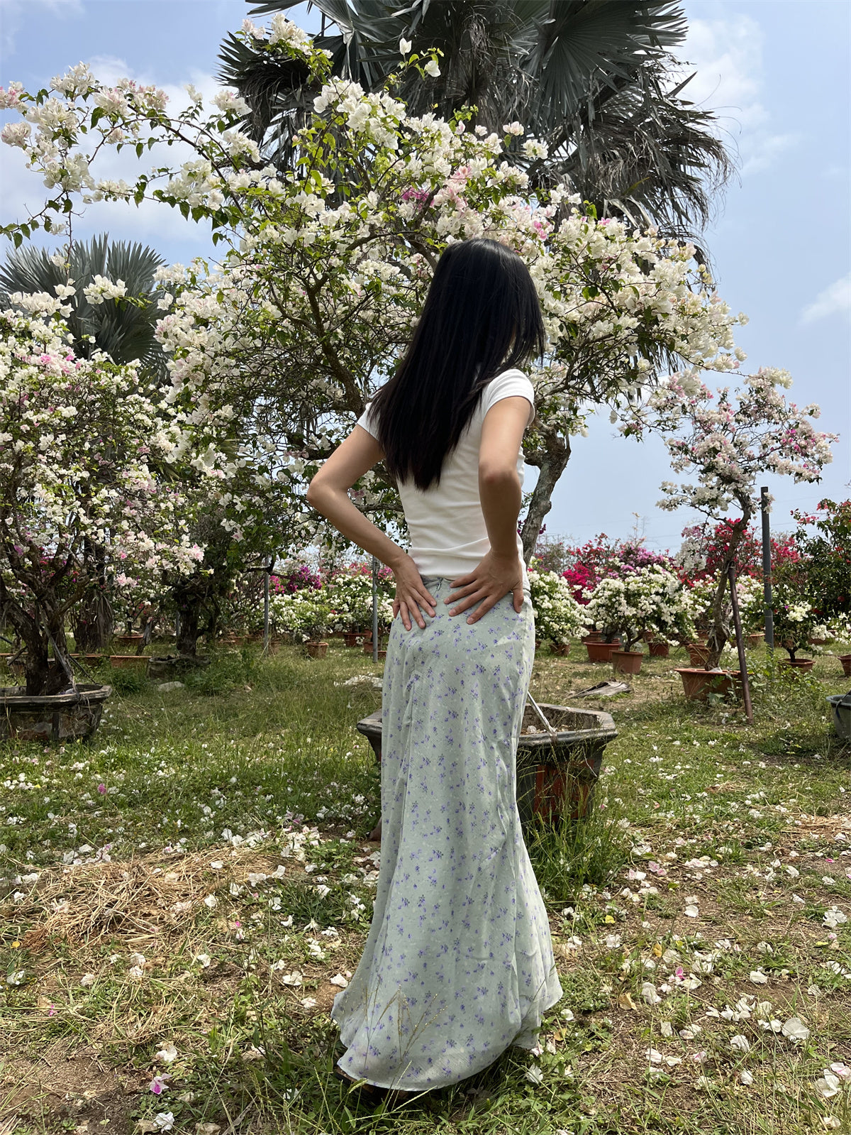 JazzHer April Floral Maxi Skirt