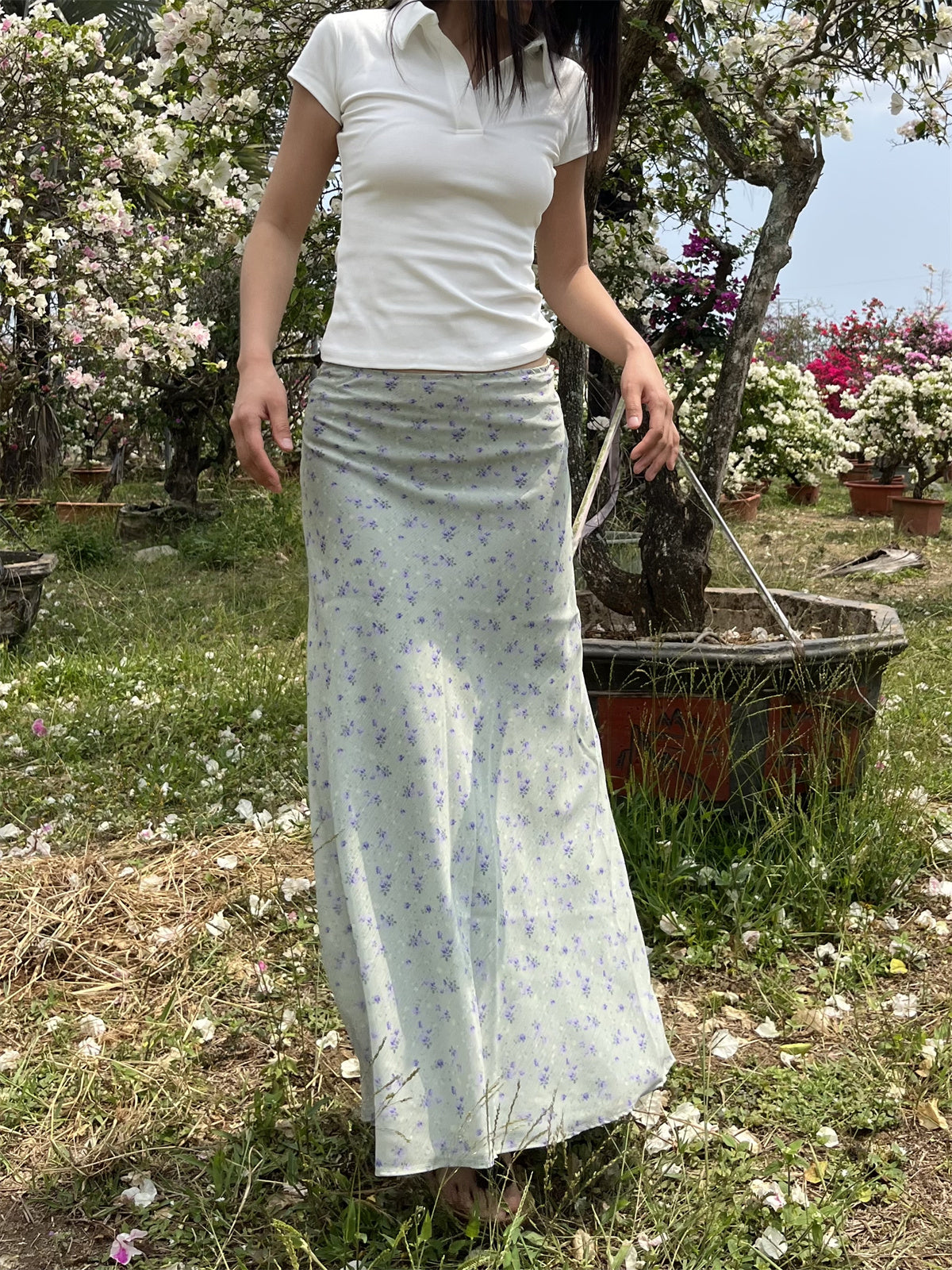 JazzHer April Floral Maxi Skirt