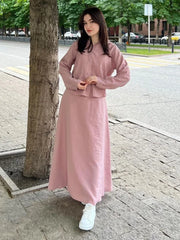 JazzHer Ramadan women Set Eid Two Piece Shirt &Pants woman Suits Shirt Blouse Musulman Ensembles Moroccan Kaftan Islamic Outfits Sets