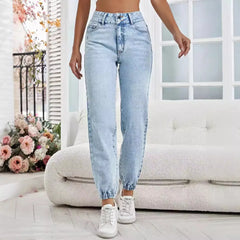 JazzHer Jeans Women Pencil Pants Denim Mid Waist Zipper Fly Ankle Length Trousers Vintage Pockets 2024 Autumn Female Denims Streetwear