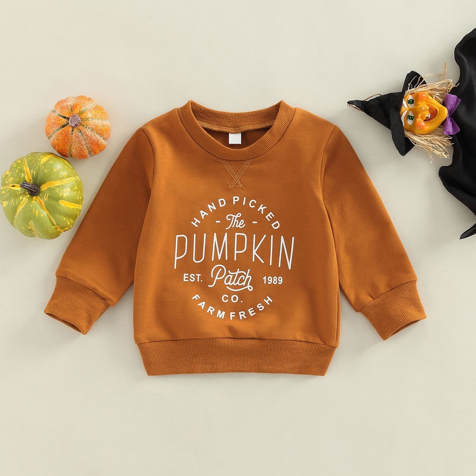 JazzHer Halloween Awakecrm Lioraitiin 0-4Years Toddler Baby Girl Boy Halloween Sweatshirts Long Sleeve Letter Printed O-Neck Top