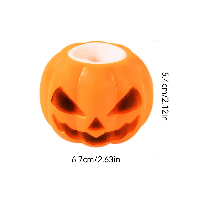 JazzHer 3/1Pcs Halloween Pumpkin Ghost Squeeze Pinch Toy Kids Favors Halloween Party Supplies Stress Relief Fidget Toys Birthday Gifts