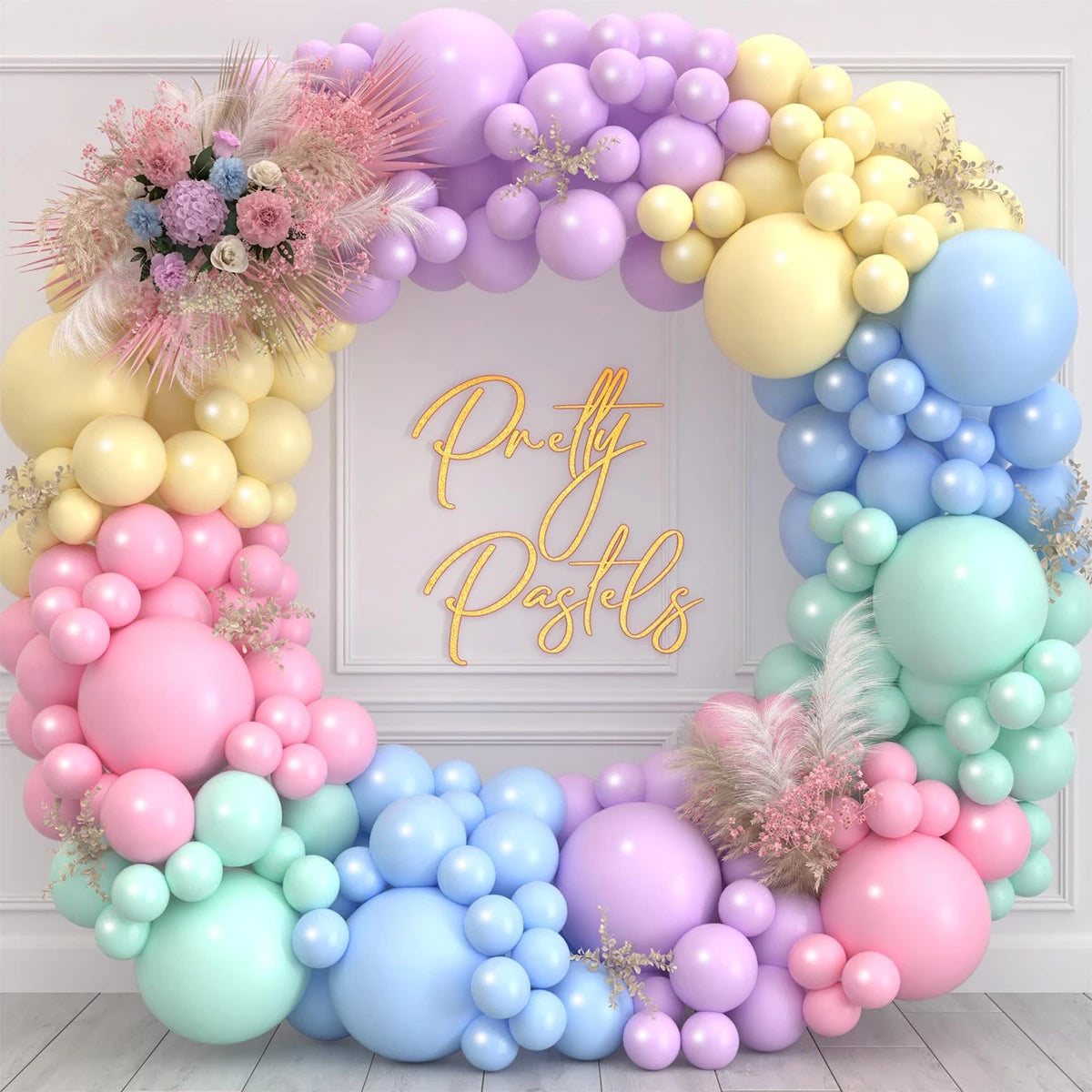 JazzHer Colorful Macaron Balloons Garland Arch Kit Wedding Birthday Party Decor Kids Birthday Wedding Supplies Latex Ballon Baby Shower