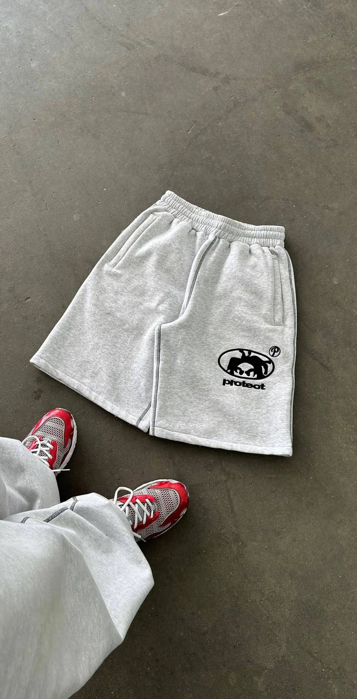 JazzHer Summer Women Simple Soft Shorts Pants Female Sports Gray Wide Leg Bottoms Hot Streetwear Ladies Graphic Sweatpants Y2K Harajuku