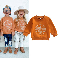 JazzHer Halloween Awakecrm Lioraitiin 0-4Years Toddler Baby Girl Boy Halloween Sweatshirts Long Sleeve Letter Printed O-Neck Top