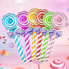 JazzHer 6pcs Hands Lollipop Foil Balloons Wedding Birthday Party Decorations Children's Day Balloon