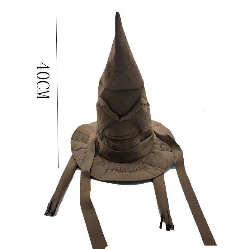 JazzHer Fashion Movies Witch Wizard Hat Potters Sorting Hat Leather Halloween Party Props Dress Up Hat Men Cosplay Costume Accessories