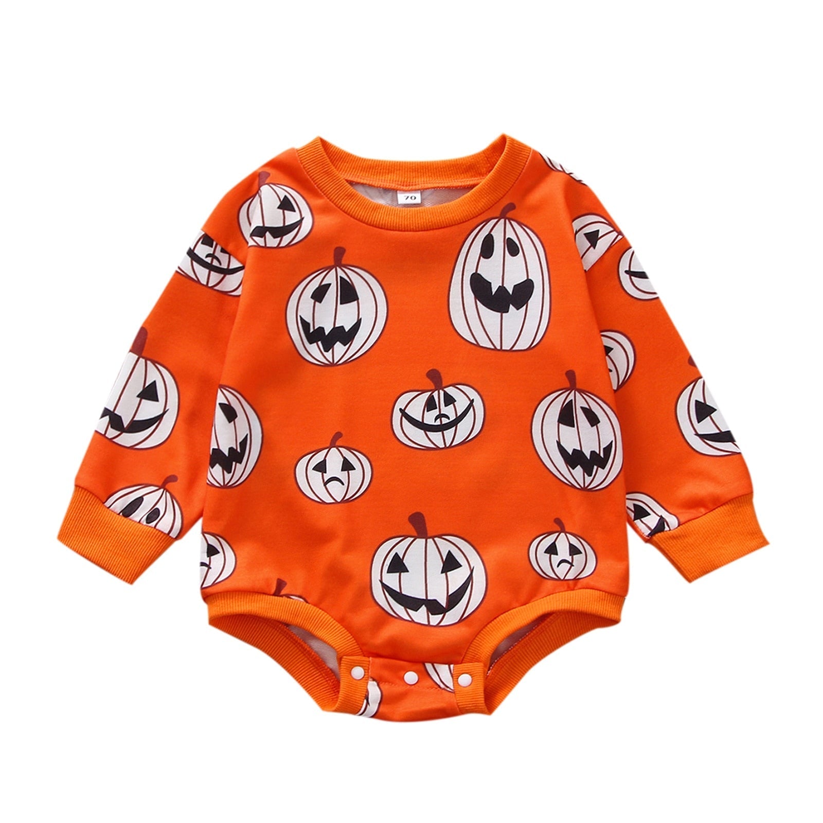 JazzHer Halloween Awakecrm Lioraitiin 0-3T Baby Girl Boy Halloween Days Lovely Romper Pumpkin Printing Long Sleeve Sweatshirt Jumpsuits