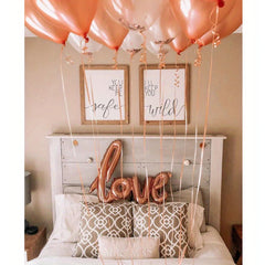 JazzHer Bride Banner Rose Gold Champagne Bottle Baloons Bridal Shower Balloon Kit Bachelorette Party Decorations