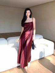 JazzHer Chic Jacquard Solid Straps Dress Summer New Elegant Birthday Evening Party Golden Dresses Women France Vintage Vestidos Clothes