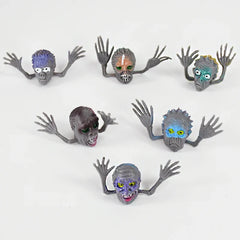 JazzHer 5/10Pcs Monster Finger Puppets Toy Zombie Head Tell Story Hand Toys Kids Birthday Party Favors Halloween Gift Goodie Bag Fillers