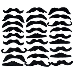 JazzHer 48pcs/set Funny Mustache Pirate Party Costume Cosplay Fake Beard Kids Adult Halloween Party Decoration Supplies Photobooth Props