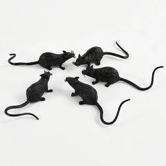 JazzHer 10Pcs Fake Mouse Model Mini Rat Kids Trick Novelty Toys Halloween Party Home Decoration Haunted House Scary Props Joke Prank