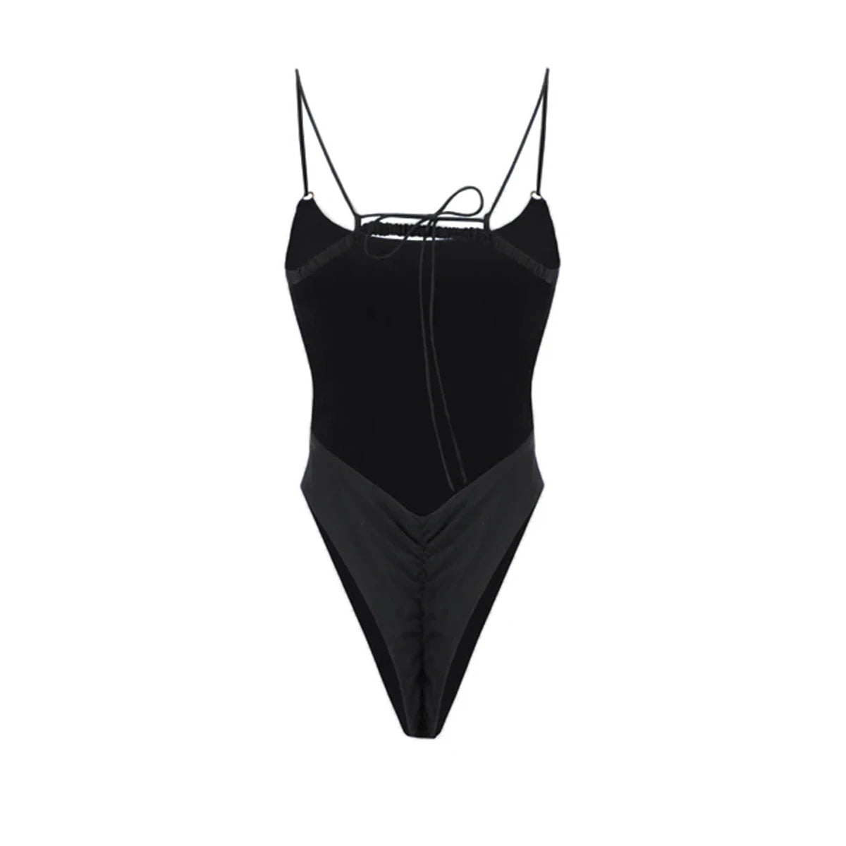 JazzHer Sexy Women One Piece Swimsuit Female Swimwear 2024 Brazilian Monokini Swimming Suit Beachwear High Cut Solid Bathing Suit