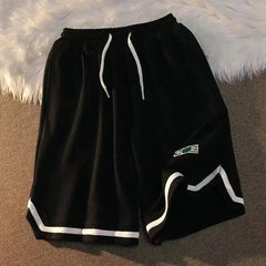 JazzHer 2023 New American Street Basketball Pants Female Y2K Summer Trend Joker Loose Super Fire BF Straight Casual Wide-Leg Shorts