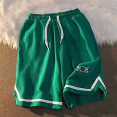 JazzHer 2023 New American Street Basketball Pants Female Y2K Summer Trend Joker Loose Super Fire BF Straight Casual Wide-Leg Shorts