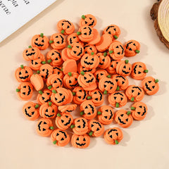 JazzHer 20/10Pcs Halloween Resin Pumpkin Miniatures Mini Flatback Charms Pumpkin Halloween Party Home Table Decoration DIY Crafts Gift