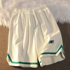 JazzHer 2023 New American Street Basketball Pants Female Y2K Summer Trend Joker Loose Super Fire BF Straight Casual Wide-Leg Shorts