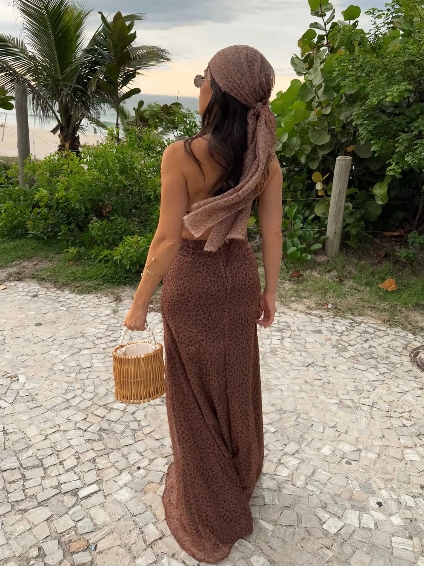JazzHer 3 Piece Swimsuit Women Leopard Bikini Set with Long Skirt Beach Party Dresses 2025 New Bathing Suit Brazil Swimwear Biquini S280