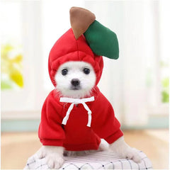 JazzHer Cute Dog Hoodie Pet Fruit Clothes Funny Dog Cat Coats with Hat Halloween Cosplay Costume Dogs Hooded Sweatshirt for Puppies Cat