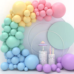 JazzHer Colorful Macaron Balloons Garland Arch Kit Wedding Birthday Party Decor Kids Birthday Wedding Supplies Latex Ballon Baby Shower