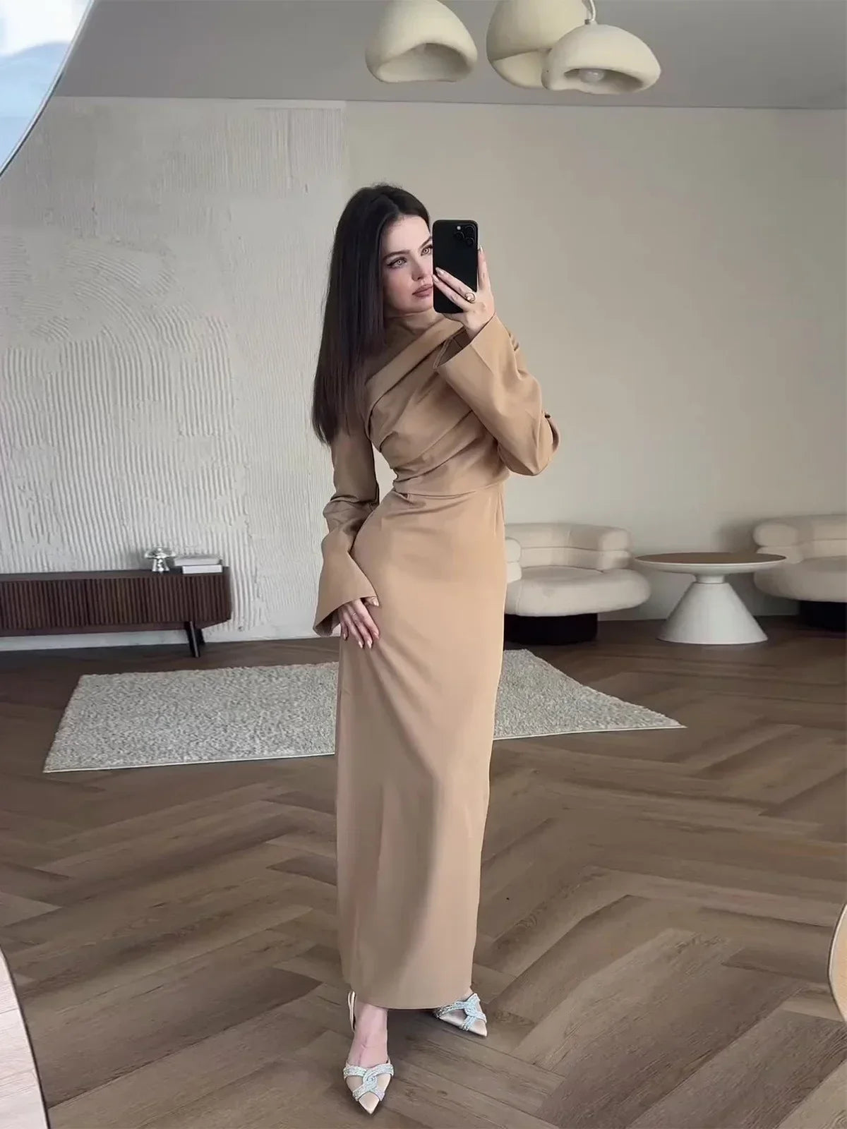 JazzHer Eid women Party Dress for woman Abaya Jalabiya Pleated Ramadan Long Sleeve Islam Spring Vestidos Largos Dubai Arab Robe 2024