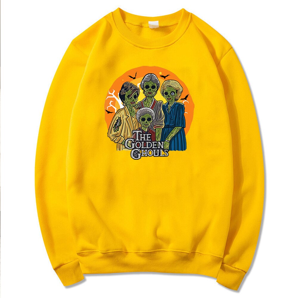 JazzHer Halloween Awakecrm The Golden Ghouls Halloween Sweatshirt Tv Show Golden Gilrs Inspired Hoodie Funny Witch Vampire Pullover Halloween Sweatshirts