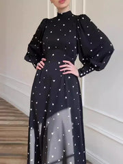 JazzHer Eid women Party Dress for woman Floral Bandage Elegant Ramadan Abaya Long Dress Belt Vestidos Largos Dubai Robe Jalabiya 2024