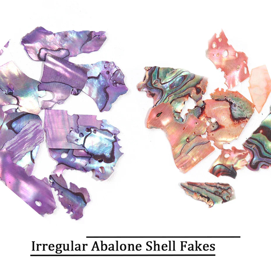 JazzHer Abalone Shell Nails Stone Flakes Mermaid Gradient Fragment 3D Slices Flakes Japanese Nail Art Design Manicure Accessories LYBY