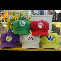 JazzHer Super Luigi Bors Hats Cosplay Anime Halloween Party Costumes Accessory Kawaii Colorful Caps Christmas Gifts