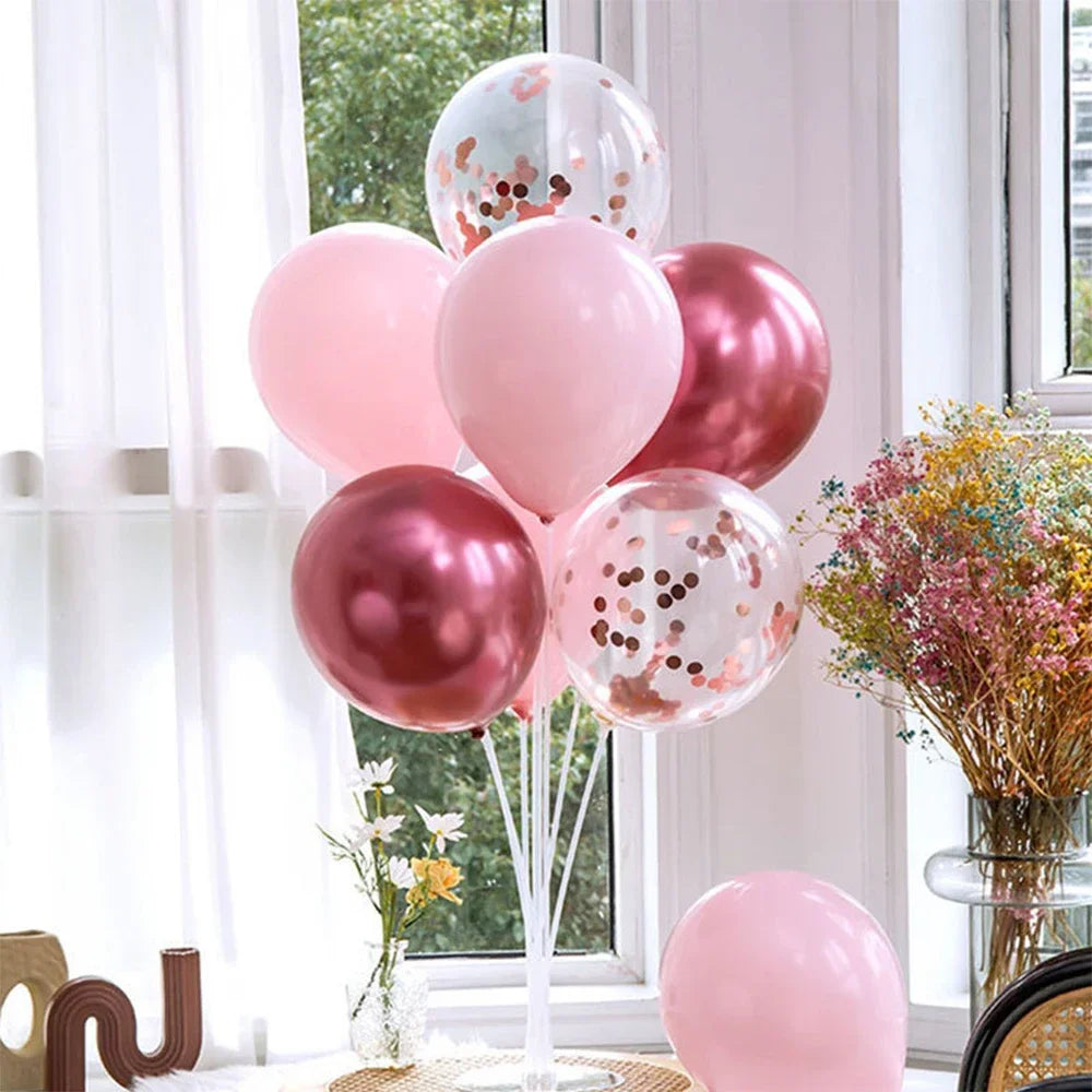 JazzHer 70/130/160cm Birthday Balloon Stand Kit Balloon Stand With Base And Pole For Wedding Birthday Party Decoration Baby Shower