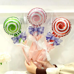 JazzHer 6pcs Hands Lollipop Foil Balloons Wedding Birthday Party Decorations Children's Day Balloon