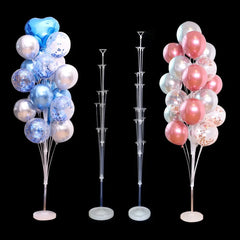 JazzHer 70/130/160cm Birthday Balloon Stand Kit Balloon Stand With Base And Pole For Wedding Birthday Party Decoration Baby Shower