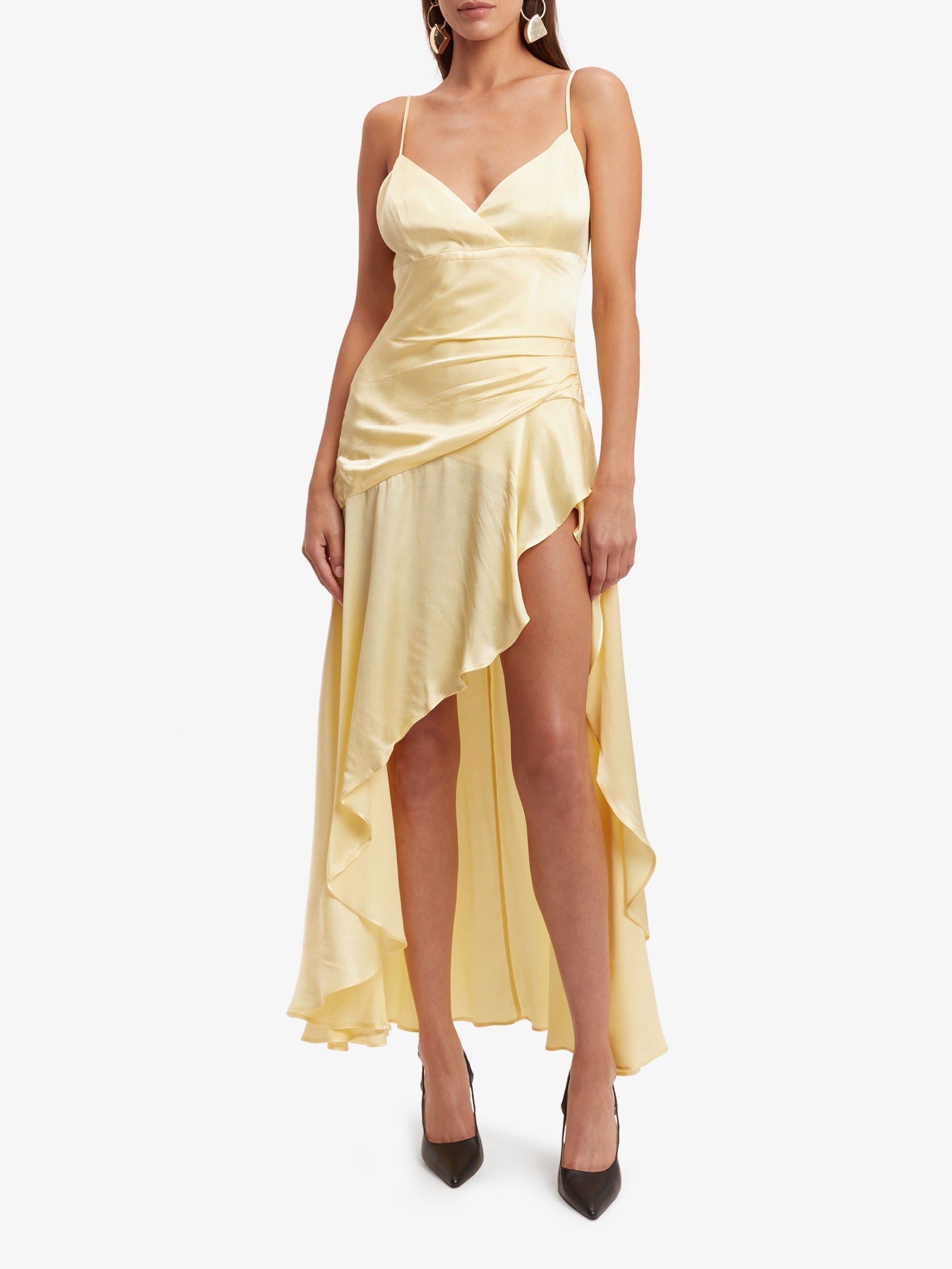 JazzHer Sorella Midi Dress In Canary Yellow