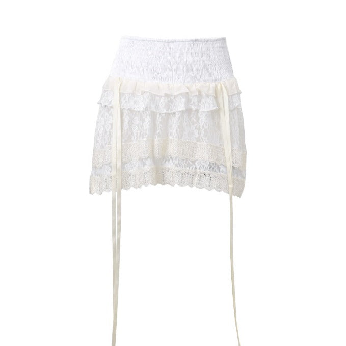 JazzHer Viola Ruffle Mini Skirt