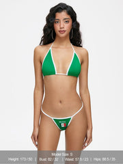 JazzHer 2024 New Jersey Mexico Color Block Bikini