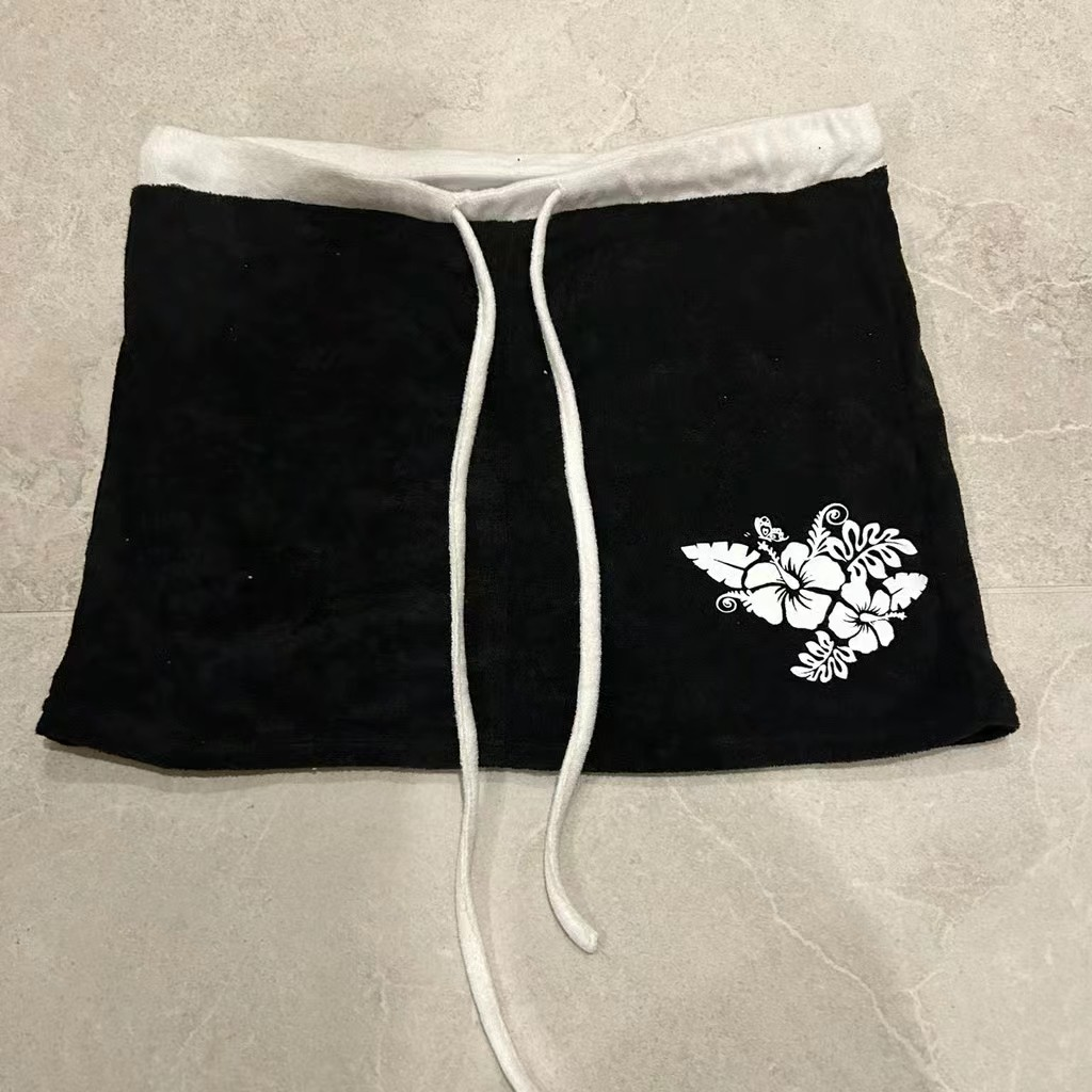 JazzHer New Y2k Style Shorts Women Stretch Solid Knitting Letter embroidery Hot Sexy Spice Girl Summer Simple Sporty Casual Punk Fashion