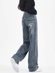 christmas outfit JazzHer Women's Y2k Jeans Harajuku Japanese 2000s Style Baggy Denim Trousers Vintage Aesthetic Oversize Jean Pants Trashy Clothes 2025