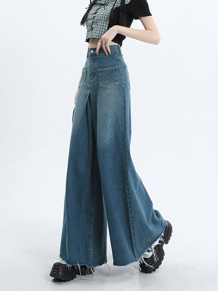 christmas outfit JazzHer Women Blue Baggy Y2k Jeans Harajuku 90s Aesthetic Oversize Denim Trousers Vintage Japanese 2000s Style Jean Pants Trashy Clothes