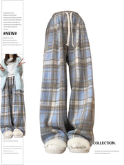 christmas outfit JazzHer Women Baggy Plaid Sweatpants Harajuku Jogger Streetwear Fashion Oversize High Waist Y2k Pants Vintage Wide Leg Trousers Clothes