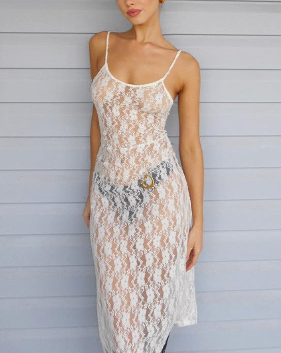 JazzHer Lace Perspective Cami Maxi Dress