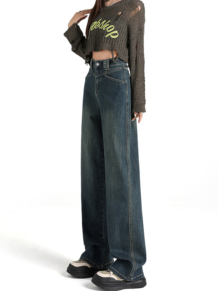 christmas outfit JazzHer Women's Blue Y2k Flare Jeans Harajuku Oversize Denim Trousers Vintage Japanese 2000s Style Baggy Jean Pants Trashy Clothes 2025